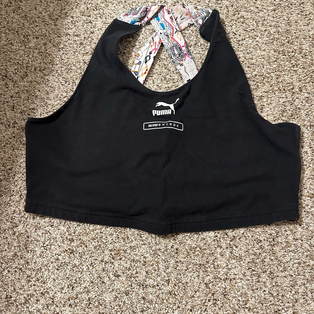 Puma Hyrox Women’s Black Artisan Crop Top
